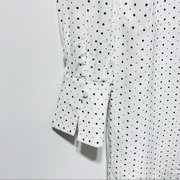 Joie Prynn Long Sleeve Shirtdress in Porcelain Size Small - Picture 11 of 14